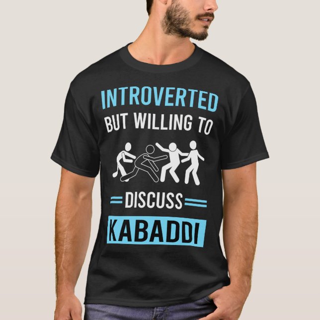 T-shirt Kabaddi Kabadi introverti (Devant)