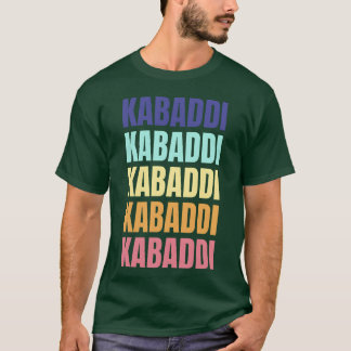 T-shirt Kabaddi Vintage Sport Coloré drôle
