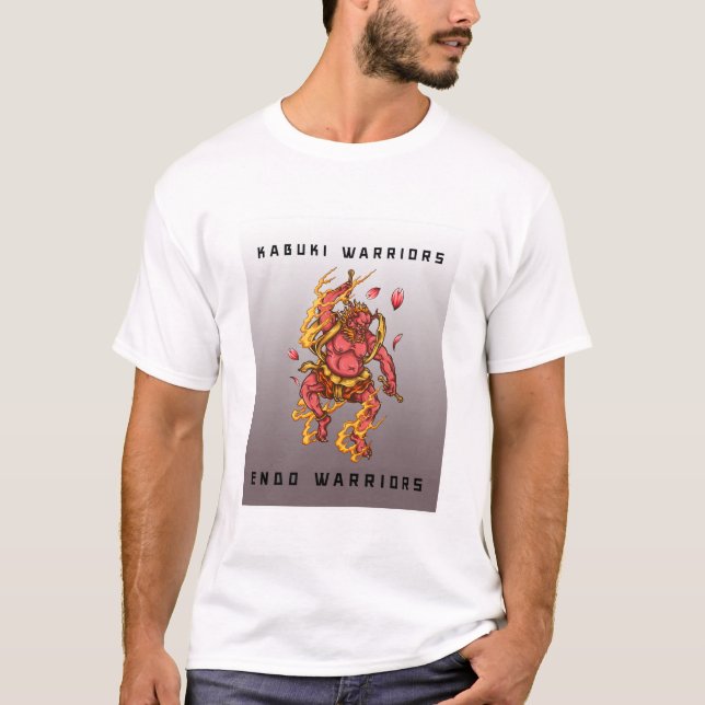 T-shirt kabuki guerrier, endo worrior (Devant)