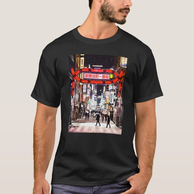 T-shirt Kabukicho District Tokyo Japon Nightlife Japonais (Devant)