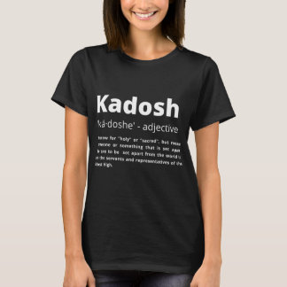 T-shirt Kadosh Définition Bible Écriture Dieu
