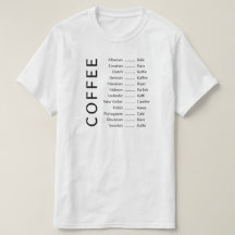 T - Shirt - Kaffeesprachen