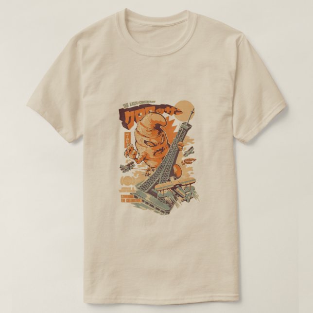 T-shirt Kaiju Croissant Effel Paris (Design devant)