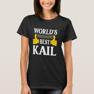 T-shirt Kail Nom personnel Funny Prénom World's Best K