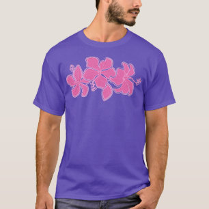T-shirt Kailua Hibiscus Hawaiian Ingénié Floral Rose Te