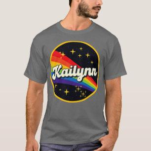 T-shirt Kailynn Arc-en-ciel dans l'espace Style Vintage