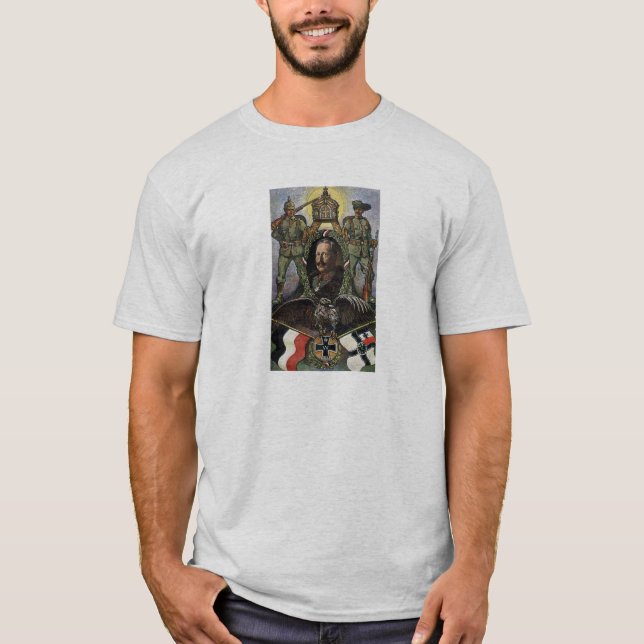 T-shirt Kaiser Wilhelm Ii - carte postale allemande de (Devant)