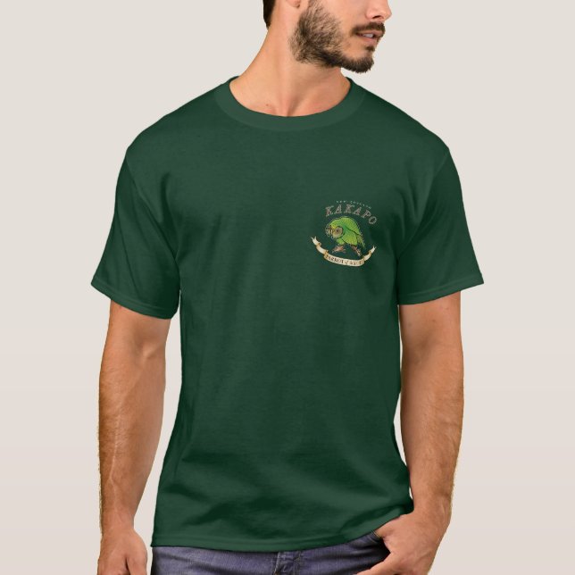 T-shirt Kakapo "perroquet de NZ de la nuit" (copie de (Devant)