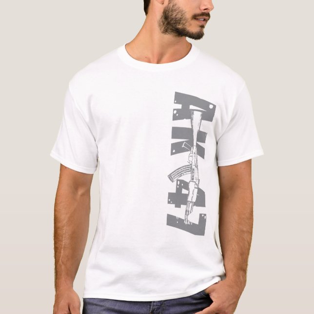 T-shirt Kalachnikov AK47 de côté de chemise d'arme à feu (Devant)