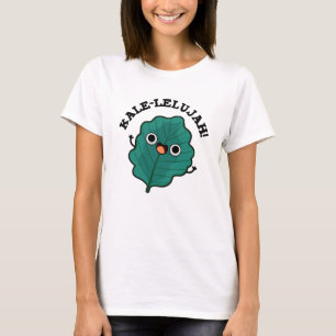 T-shirt Kale-lelujah Funny Veggie Kale Pun