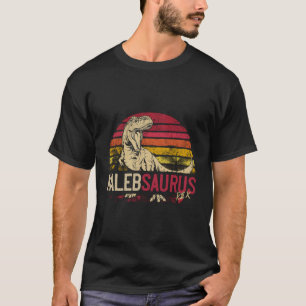T-shirt Kaleb Saurus Funny Dinosaure personnalisé T Rex Na