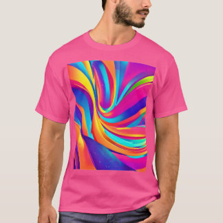 T-shirt Kaleidoscope Abstrait Burst