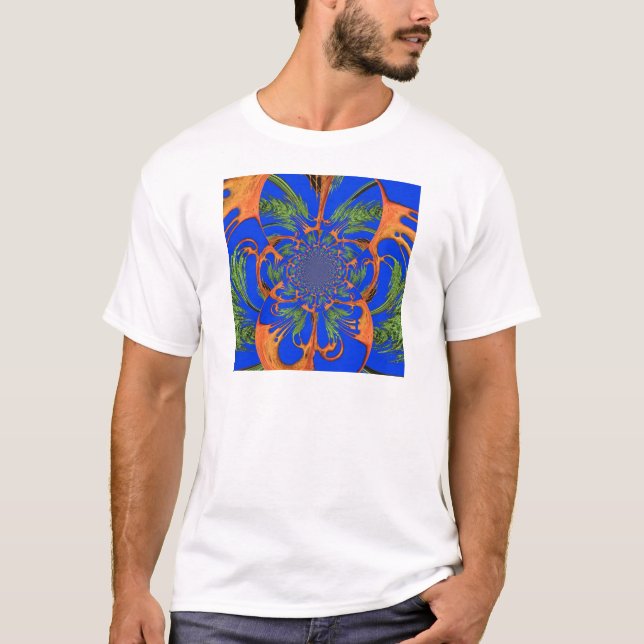 T-shirt Kaleidoscope Acacia Arbre Art Imprimer/Graphique (Devant)