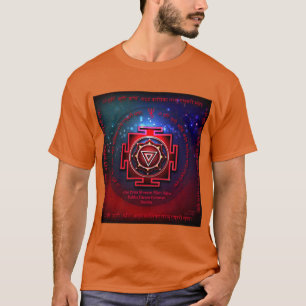 T-shirt Kali Yantra avec le Grand Mantra à Quinze Syllabes