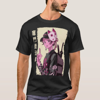 T-shirt Kamado Tanjiro Démon Japonais Couche Manga Anime A