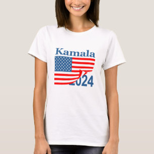 T-shirt Kamala 2024 Révélation du drapeau plié Harris Prés