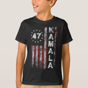 T-shirt Kamala 47 Kamala47 Président Usa America Drapeau 2