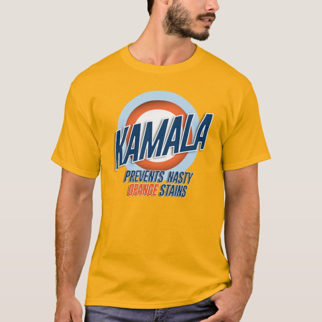 T-shirt Kamala Empêche De Nasty Taches Orange (Devant)