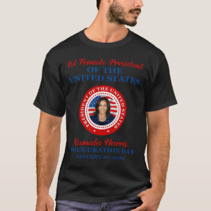 T-shirt Kamala Harris 1ère femme Présidente Inauguration P