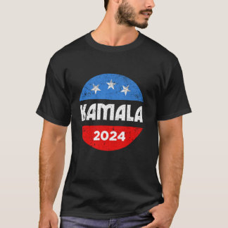 T-shirt Kamala Harris 2024 Pour Le Président Retro Button