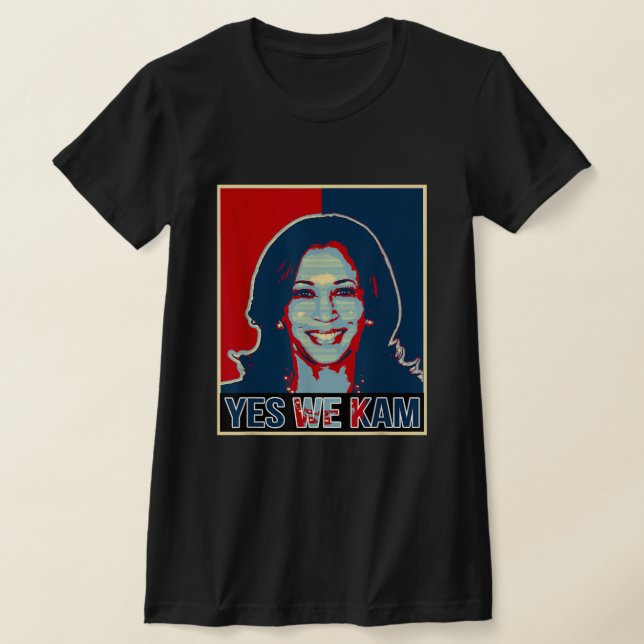 T-shirt Kamala Harris 2024 Pour Président Oui Nous Kam Mad (Poser)