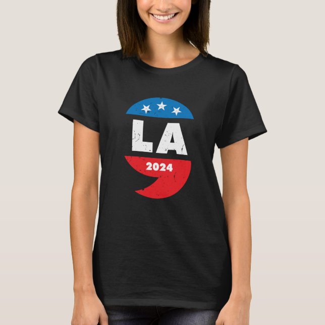 T-shirt Kamala Harris 2024 Président Comma La (Devant)