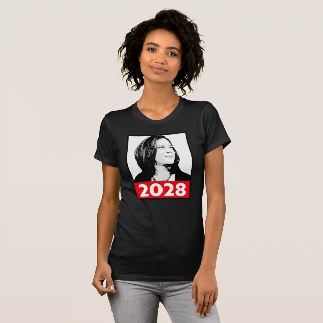 T-shirt Kamala Harris 2028 (Devant entier)