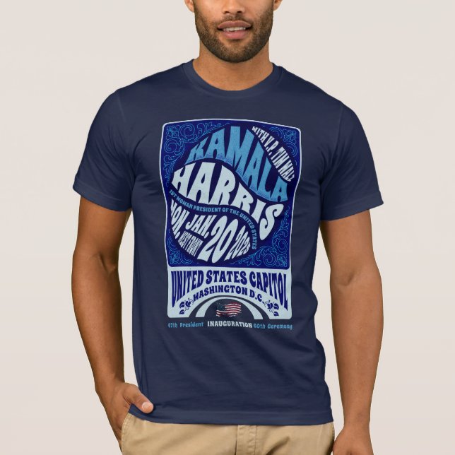 T-shirt Kamala Harris 20 janvier Inauguration 2025 (Devant)