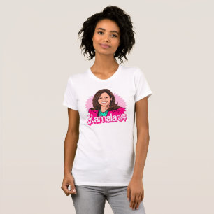 T-shirt Kamala Harris 24 en rose