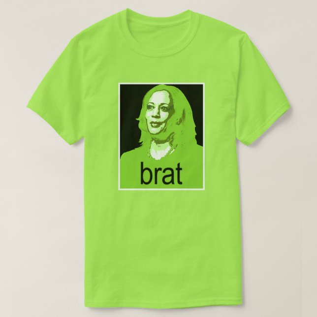 T-shirt Kamala Harris Brat (Design devant)