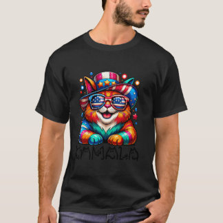 T-shirt Kamala Harris Chat Lettres amusantes Président Kam