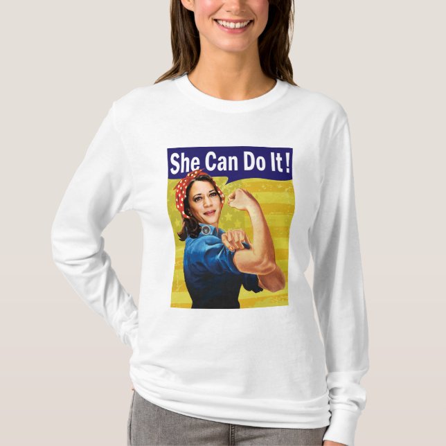 T-shirt Kamala Harris Elle Peut Le Faire ! (Devant)