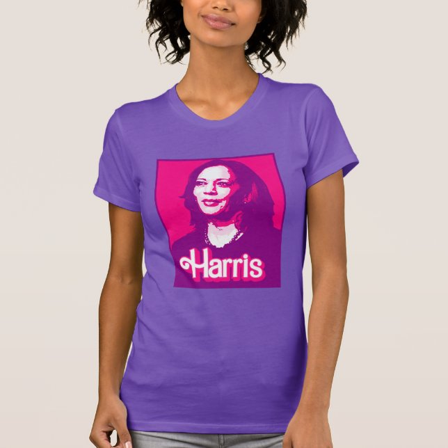 T-shirt Kamala Harris Fan Rose (Devant)