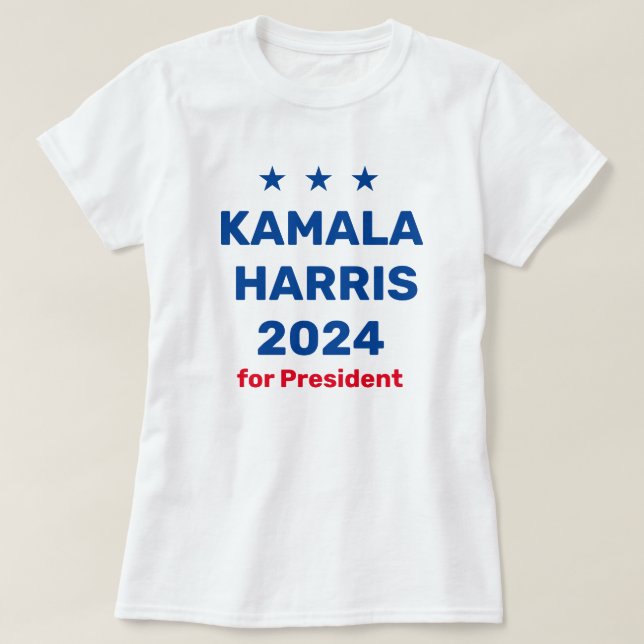 T-shirt Kamala Harris Pour Président 2024 (Design devant)
