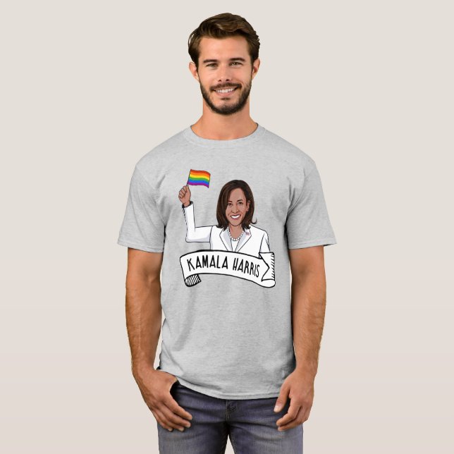 T-shirt Kamala Harris Pride (Devant entier)