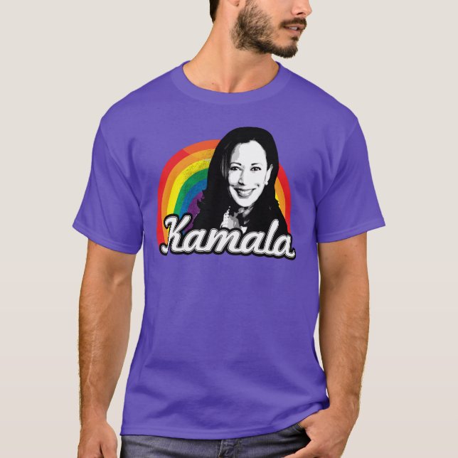 T-shirt Kamala Harris Rainbow (Devant)