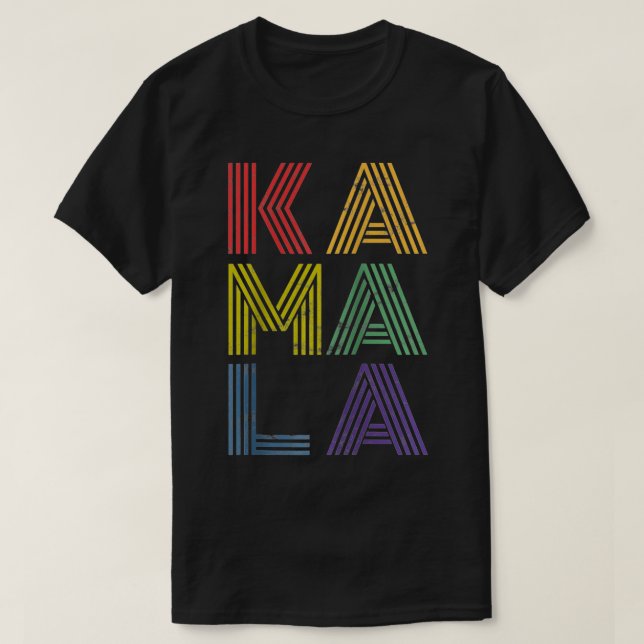 T-shirt KAMALA HARRIS rétro vintage en détresse (Design devant)