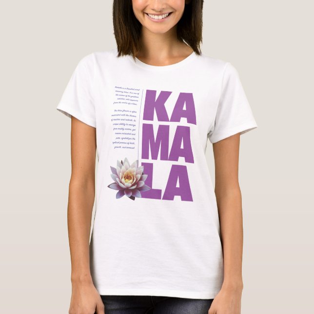 T-shirt Kamala Nom Signification (Devant)