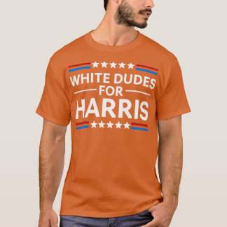 T-shirt Kamala Shirt White Dudes Pour Kamala 2024 Tapestr