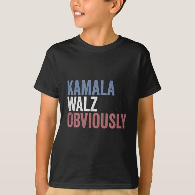 T-shirt Kamala Walz Évidemment Jour de l'élection 2024  (Devant)