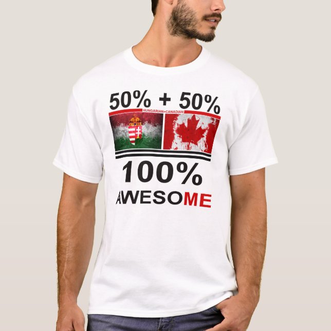 T-shirt Kanadai impressionnant Hongrois-Canadien de | (Devant)