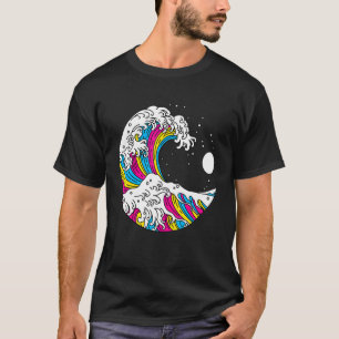 T-shirt Kanagawa Japonais La Grande Vague Pansexuelle Lgbt