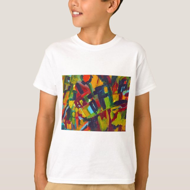 T-shirt Kandinsky 304 Oeuvre Abstraite colorée (Devant)