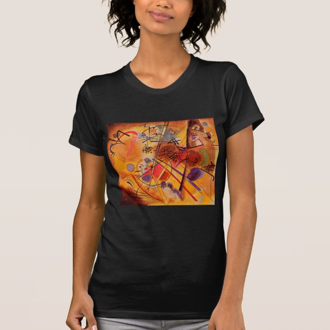 T-shirt Kandinsky Brown jaune bleu rouge (Devant)