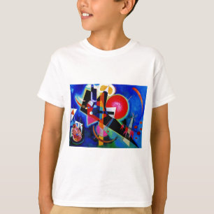 T-shirt Kandinsky en peinture Abstraite bleue