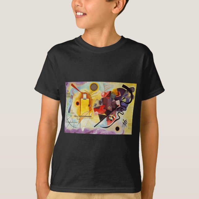 T-shirt Kandinsky jaune bleu (Devant)