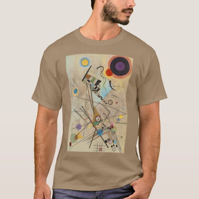 T-shirt Kandinsky Moderne Absract Art Expressionniste Pebb (Devant)