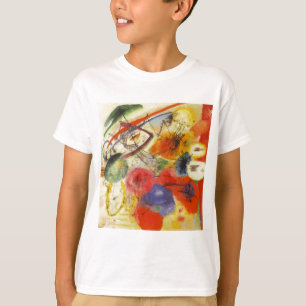 T-shirt Kandinsky Noir frappe la peinture Abstraite