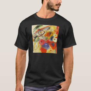 T-shirt Kandinsky Noir frappe la peinture Abstraite