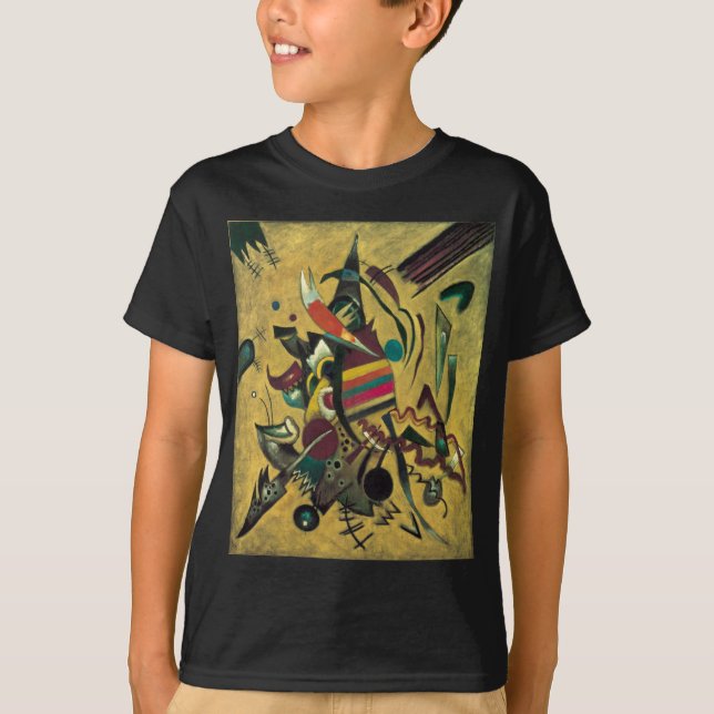 T-shirt Kandinsky Points Peinture en toile Abstraite (Devant)